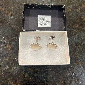 Men’s  Ox and bull, mother of pearl stainless cufflinks